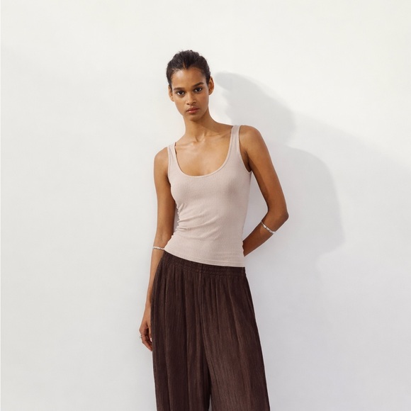 Dynamite Light Pink Ribbed Tank Top - Picture 3 of 9